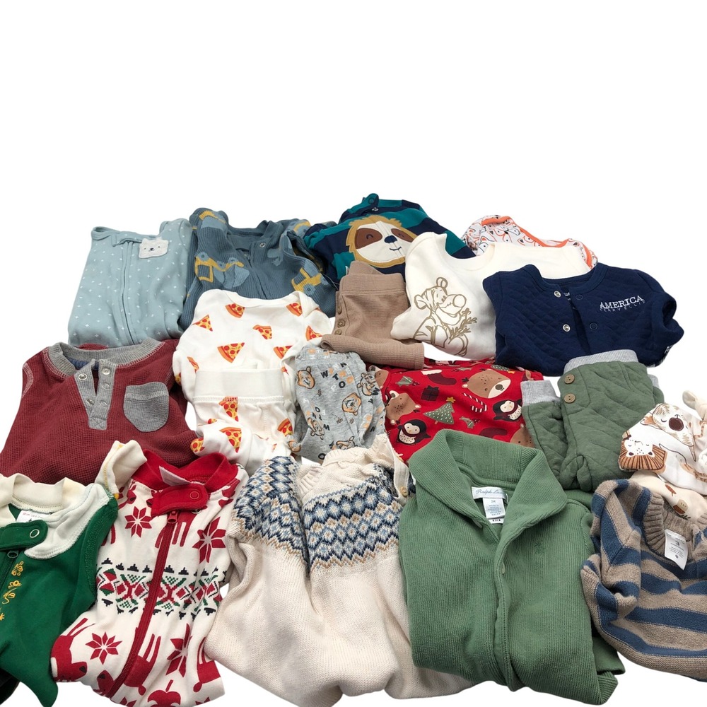 Baby Boys Newborn / 0-3M Fall Winter Clothing BUNDLE One Piece Pajamas Hanna